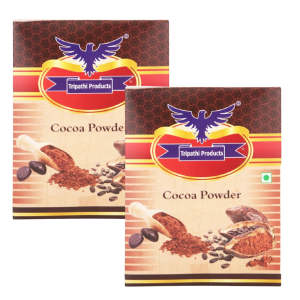 Dutch Processed Dark Cocoa Powder 2 x 100 g | Carton Pack | Rich Flavor Unsweetened Cocoa for Baking & Beverages | Tripathi Products