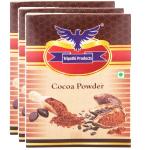Dutch Processed Dark Cocoa Powder 3 x 100 g | Carton Pack | Rich Flavor Unsweetened Cocoa for Baking & Beverages | Tripathi Products
