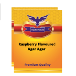 Raspberry Flavoured Agar Agar Powder 2 × 100g | Vegetarian Jelly Setting Agent | Tripathi Products