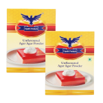 Unflavoured Agar Agar Powder 2 × 100g | Vegetarian Jelly Setting Agent | Tripathi Products