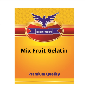 Mixed Fruit flavoured Gelatin Powder – Food Grade Setting Agent for Desserts, Baking & Confectionery – 100 g |Tripathi Products