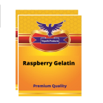 Raspberry flavoured Gelatin Powder – Food Grade Setting Agent for Desserts, Baking & Confectionery – 2 x 100 g |Tripathi Products