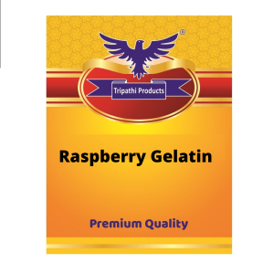 Raspberry flavoured Gelatin Powder – Food Grade Setting Agent for Desserts, Baking & Confectionery – 100 g |Tripathi Products