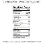 Dried Rosemary Leaves – 200g | Premium Quality | Natural & Aromatic Herb for Cooking, Seasoning, and Tea